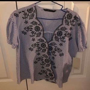 Zara Plunge top